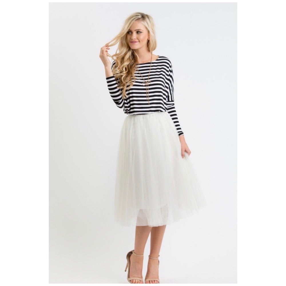 Champagne Tulle skirt